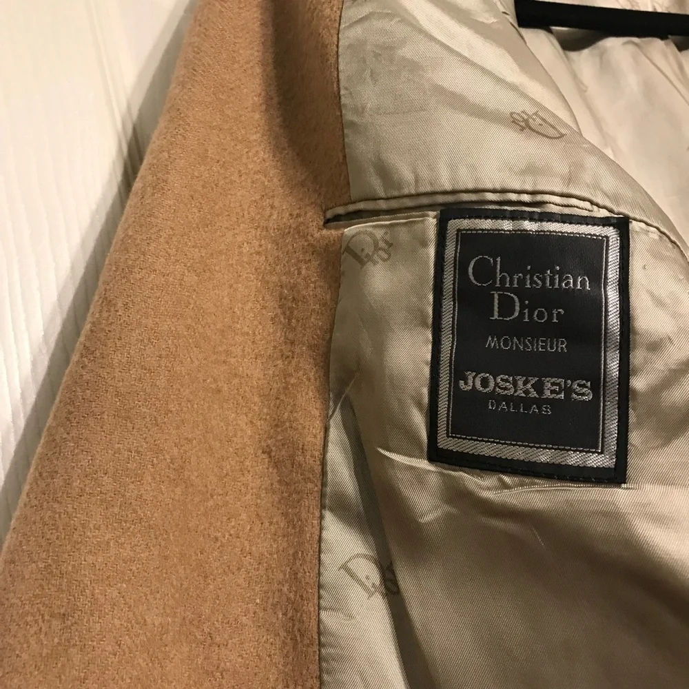 CHRISTIAN DIOR MONSIEUR Vintage Camel Hair Blazer Jacket